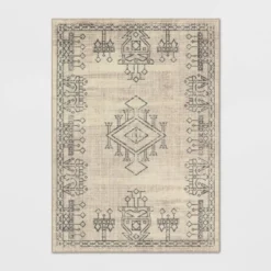 Hancock Distressed Center Motif Rug Beige - Threshold™ 12 Hancock Distressed Center Motif Rug Beige - Threshold™ -Threshold GUEST 83a3285f 266c 4fe0 977c ecd0bb0848d3