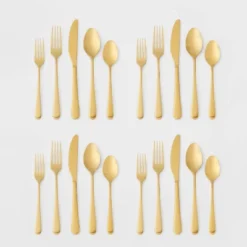 20pc Harrington Flatware Set Gold - Threshold™ 7 20pc Harrington Flatware Set Gold - Threshold™ -Threshold GUEST 83f8ea2e 2885 4bf8 9e92 e1aa54e1e88c