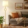 Metal Ring Floor Lamp Brass (Includes LED Light Bulb) - Threshold™ -Threshold GUEST 84cc7850 4420 4a7b 8bee 99fecc3c9f05