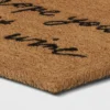 1'6"x2'6" Hope You Brought Wine Coir Doormat Tan/Black - Threshold™ -Threshold GUEST 84fc20a4 ce6f 48e6 a119 2d34ba24dbad