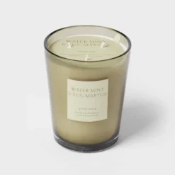 Colored Vase Glass With Dustcover Watermint And Eucalyptus Candle Green - Threshold™ 14 Colored Vase Glass With Dustcover Watermint And Eucalyptus Candle Green - Threshold™ -Threshold GUEST 8583e514 219c 427d 837a db7f3589ab6c
