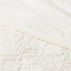 Textured Faux Fur Comforter & Sham Set - Threshold™ -Threshold GUEST 875085ec a051 4c1b a8bd 09802176ed20