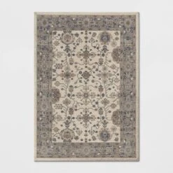 Jewel Boarder Persian Woven Rug Brown - Threshold™ -Threshold GUEST 8b105cf1 5e95 41fa b515 aeb27af7088f