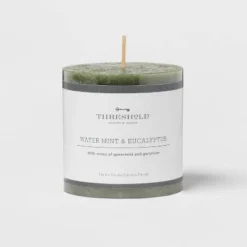 Pillar Candle Water Mint & Eucalyptus Green - Threshold™ -Threshold GUEST 8b43be9b f4ec 4c35 b3ce 982c31b51eaa