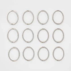Rust Proof Oval Shower Ring Nickel - Threshold™ -Threshold GUEST 8e87888c fc5e 49b7 9854 8aa6728c66e9