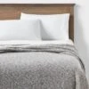 60"x80" Marled Boucle Bed Throw With Fringe Gray - Threshold™ -Threshold GUEST 91326274 375b 4658 b825 f371f9be2049