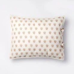 Lofty Cotton Slub Woodblock Print Floral Quilt Sham White/Mauve – Threshold™ Designed With Studio McGee -Threshold GUEST 91bdf0cb 01ba 49fd a8d1 d1eea5909891