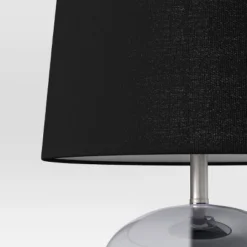 Smoked Glass Table Lamp Black (Includes LED Light Bulb) - Threshold™ -Threshold GUEST 98601f77 85c9 4f8f 8da7 81ac1ada24e3