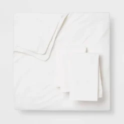 Washed Cotton Sateen Duvet & Sham Set - Threshold™ -Threshold GUEST 9becce31 1a07 4c85 a879 10b2362bee28