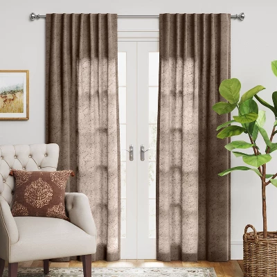 1pc Light Filtering Textural Boucle Window Curtain Panel - Threshold™ 3 1pc Light Filtering Textural Boucle Window Curtain Panel - Threshold™