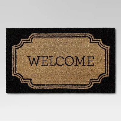 1'6"x2'6" Welcome Coir Doormat - Threshold™ 3 1'6"x2'6" Welcome Coir Doormat - Threshold™