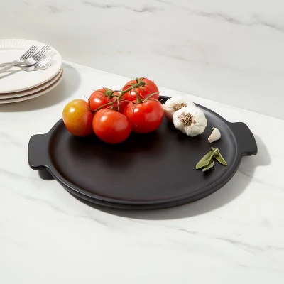 15" X 13" Acacia Modern Serving Tray Black - Threshold™ 3 15" X 13" Acacia Modern Serving Tray Black - Threshold™
