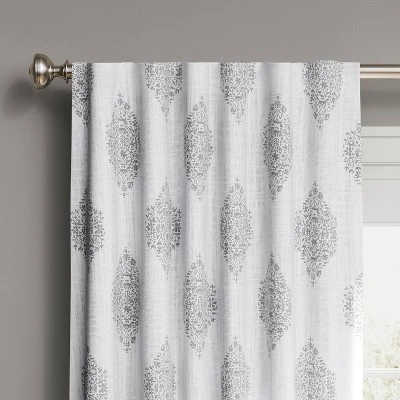 1pc Blackout Medallion Window Curtain Panel - Threshold™ 3 1pc Blackout Medallion Window Curtain Panel - Threshold™