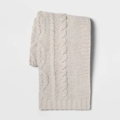 Cable Knit Chenille Throw Blanket - Threshold 11 Cable Knit Chenille Throw Blanket - Threshold -Threshold GUEST aca2865a dcc5 4732 8e26 c7e2a1b173ac