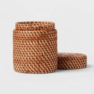 Rattan Canister Light Brown - Threshold™ 4 Rattan Canister Light Brown - Threshold™ - Image 2