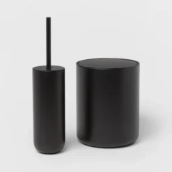 Metal Waste Can Black - Threshold™ -Threshold GUEST b0320eea b2f7 4cc8 861e 64b66fdb0fcc