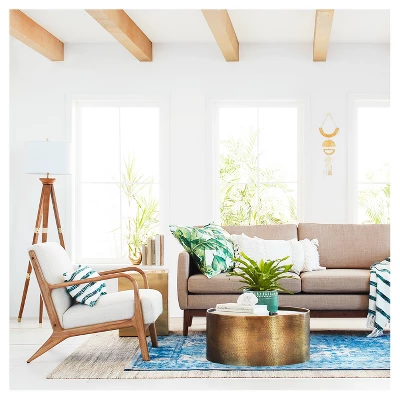 Oak Wood Tripod Floor Lamp Dark Brown - Threshold™ 7 Oak Wood Tripod Floor Lamp Dark Brown - Threshold™ - Image 5