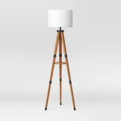 Tripod Floor Lamp With Shelf Brown Wood - Threshold™ 10 Tripod Floor Lamp With Shelf Brown Wood - Threshold™ -Threshold GUEST b1b8ca20 55ea 4c4e bc34 1f4ca7a73cd2