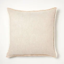 Oversized Reversible Linen Square Throw Pillow With Frayed Edges - Threshold™ Designed With Studio McGee 12 Oversized Reversible Linen Square Throw Pillow With Frayed Edges - Threshold™ Designed With Studio McGee -Threshold GUEST b24eae29 d0b8 4a56 a4ef 09c04c3955b4