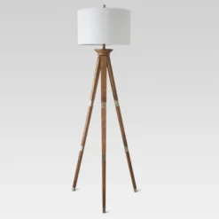 Oak Wood Tripod Floor Lamp Dark Brown - Threshold™ 22 Oak Wood Tripod Floor Lamp Dark Brown - Threshold™ -Threshold GUEST b5ab96e0 432f 4e8b 8afb fa38a8c1b3fe