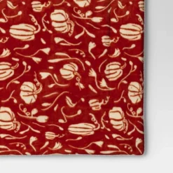 Mini Pumpkin Printed Plush With Shearling Reverse Throw Blanket - Threshold™ -Threshold GUEST b60a419a 1e21 4dc8 bddb 5d71211cccc0