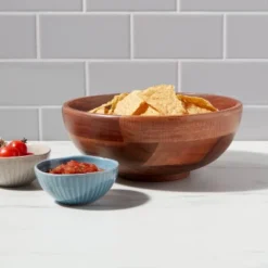 77oz Wood Medium Serving Bowl - Threshold™