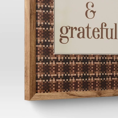 16" X 20" Thankful & Grateful Framed Under Plexi - Threshold™ 5 16" X 20" Thankful & Grateful Framed Under Plexi - Threshold™ - Image 3