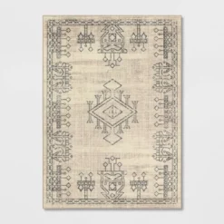 Hancock Distressed Center Motif Rug Beige - Threshold™ 11 Hancock Distressed Center Motif Rug Beige - Threshold™ -Threshold GUEST be876dc4 ac47 4320 bfe0 7a03c9caedf2