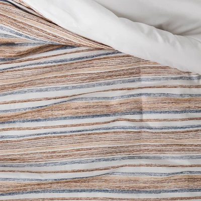 8pc Woven Stripe Comforter Bedding Set Blue/Orange/Off White - Threshold™ 5 8pc Woven Stripe Comforter Bedding Set Blue/Orange/Off White - Threshold™ - Image 3