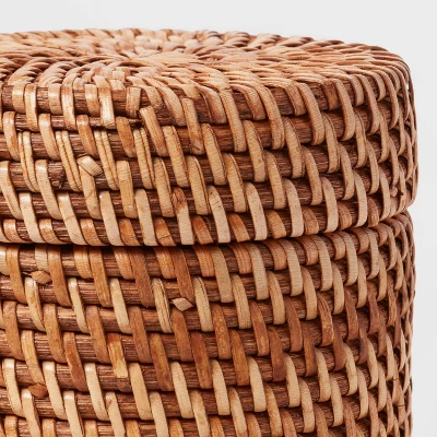 Rattan Canister Light Brown - Threshold™ 5 Rattan Canister Light Brown - Threshold™ - Image 3