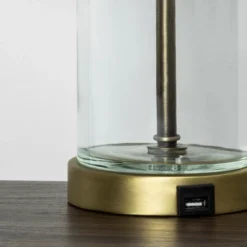 Fillable Accent With USB Table Lamp Brass - Threshold™ -Threshold GUEST cde816b4 4d22 45b7 aad0 2e1664c1a18c