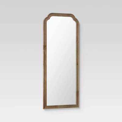 30" X 70" Oversize Leaner French Country Wood Mirror Natural - Threshold™ 4 30" X 70" Oversize Leaner French Country Wood Mirror Natural - Threshold™ - Image 2