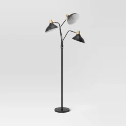 3-Head Floor Lamp Black - Threshold™ -Threshold GUEST d021391c d6a0 4691 8c04 2edeeeaa33be