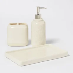 Vanity Tray Crackle Cream - Threshold™ -Threshold GUEST d11a6386 86e7 4beb 8801 a5197434e823