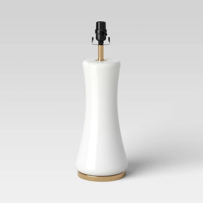 Large Opal Glass Lamp Base Off-White - Threshold™ 6 Large Opal Glass Lamp Base Off-White - Threshold™ - Image 4