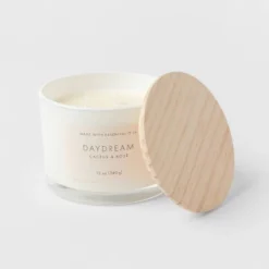 Wood Lidded Glass Wellness Daydream Candle - Threshold™ -Threshold GUEST d7c54c2f 75aa 49f3 8b3d 09f80143c33f