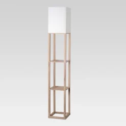 Alabaster Shelf Floor Lamp Light Brown - Threshold™ -Threshold GUEST df99c542 8aed 4400 b673 647729a83bd4