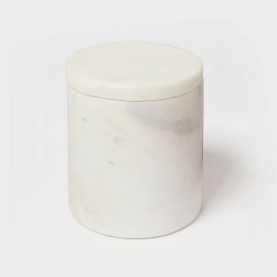 Marble Canister White - Threshold™ 4 Marble Canister White - Threshold™ - Image 2