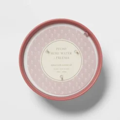 13oz Footed Textured Ceramic Dish With Dustcover Peony Rose Water & Freesia Pink - Threshold™ 7 13oz Footed Textured Ceramic Dish With Dustcover Peony Rose Water & Freesia Pink - Threshold™ -Threshold GUEST eb87a0a5 6a53 40c2 940e 8e0616399c3d