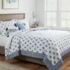 5pc Block Print With Border Comforter Bedding Set White/Blue - Threshold™ 1 5pc Block Print With Border Comforter Bedding Set White/Blue - Threshold™ -Threshold GUEST f1f0cd38 a30b 4876 b5f2 30420c59179b