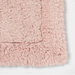 Long Faux Fur Throw Blanket Blush - Threshold™ -Threshold GUEST f380007d c6aa 42de 842c e51acf762a52