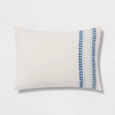 12pc Embroidered Fringe Stripe With Tassels Comforter & Sheet Bedding Set - Threshold™ 9 12pc Embroidered Fringe Stripe With Tassels Comforter & Sheet Bedding Set - Threshold™ - Image 7