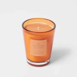 Colored Vase Glass With Dustcover Mandarin & Guava Candle Orange - Threshold™ 15 Colored Vase Glass With Dustcover Mandarin & Guava Candle Orange - Threshold™ -Threshold GUEST f690da26 0feb 4a9d 8634 caaa1172c9d3
