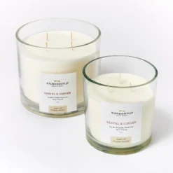 Clear Glass Santal & Ginger Candle White - Threshold™ Designed With Studio McGee -Threshold GUEST f8468f42 e11b 4265 be90 0b4528f7c8a3