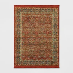 Damask Woven Persian With Fringe Rug - Threshold™ -Threshold GUEST f84fa484 62b1 4a3d bb98 2627c508f7fc