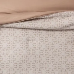 5pc Printed Geo Comforter Set Assorted Beiges - Threshold™ -Threshold GUEST f9dfac92 e15a 415a 99e4 327391e798a5