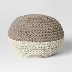 Cloverly Chunky Knit Pouf - Threshold™ -Threshold GUEST fb49b17f db39 4956 a41c 9ae43383d562